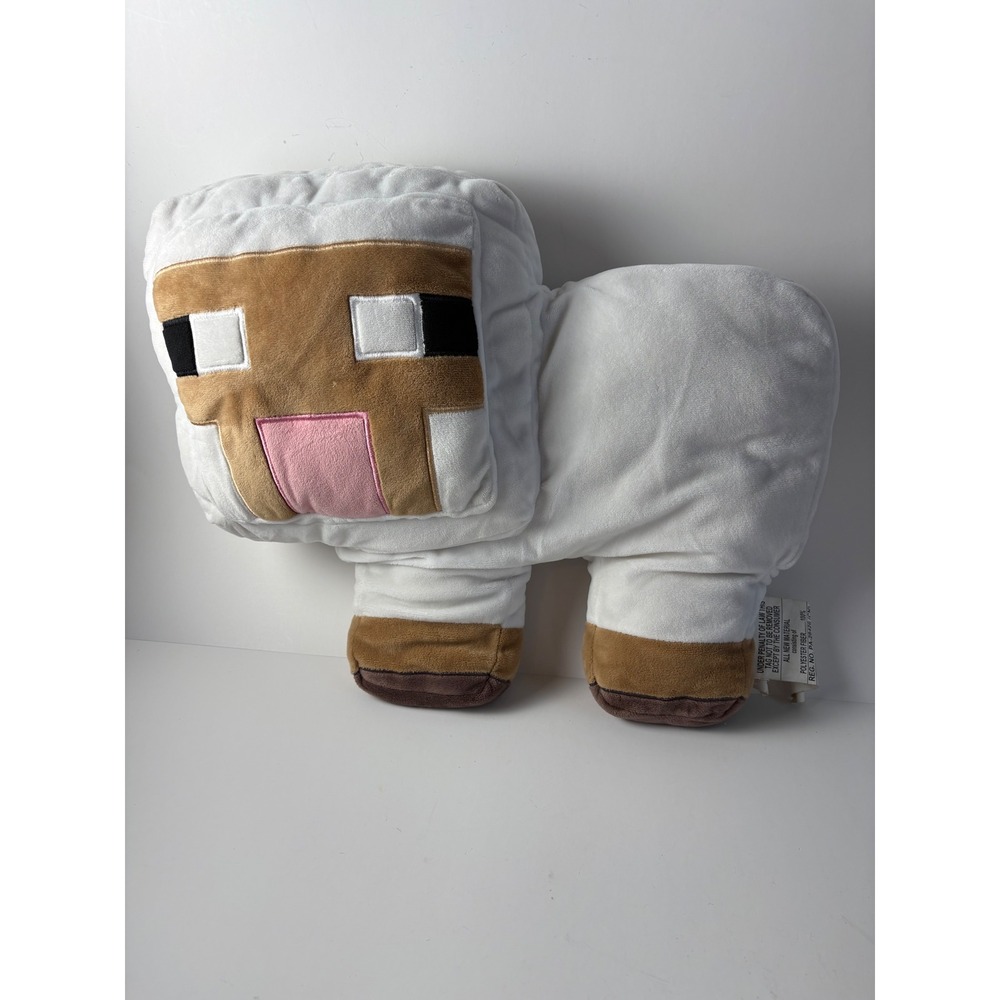 Minecraft White Sheep Plush Pillow 12 Inch Mojang 2018 Video Game Collectible